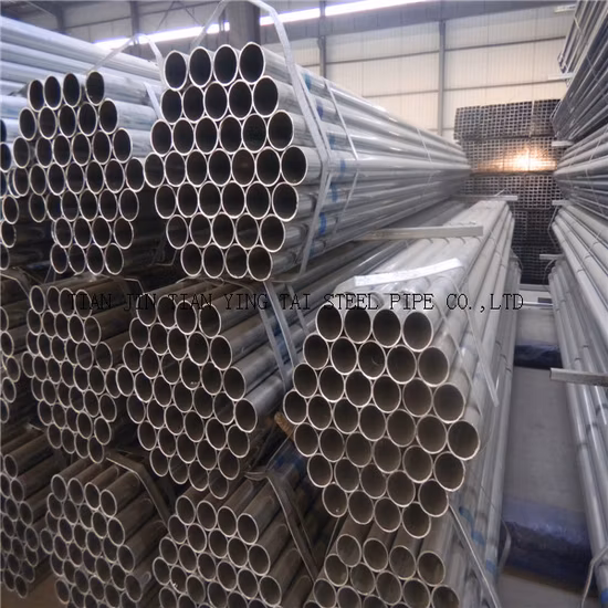 Tubos de acero galvanizado estándar BS1387 de gran cantidad