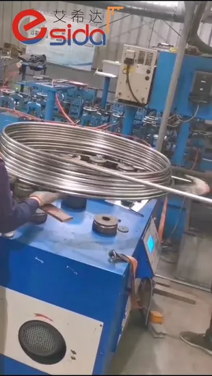 Tubo en espiral de acero inoxidable sin costura